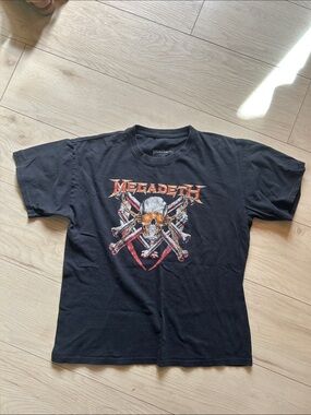 Megadeth Black Graphic Short Sleeve Tee